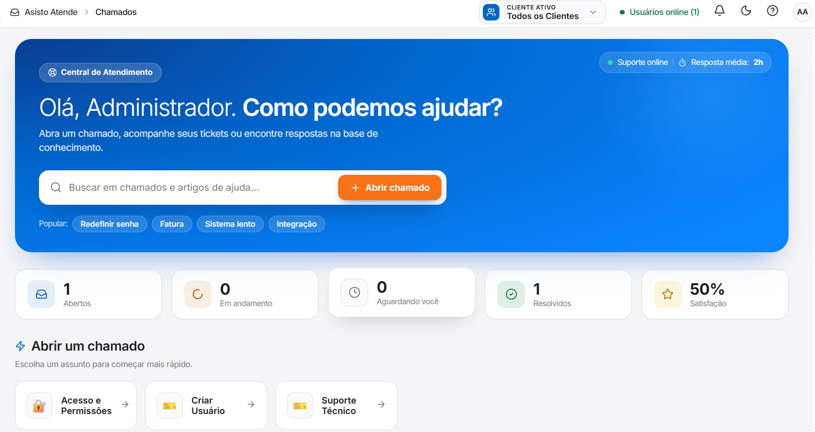 Central de Atendimento do Asisto Atende
